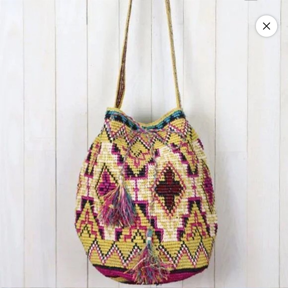 NWT Love Stitch Woven Bag - Picture 2 of 2
